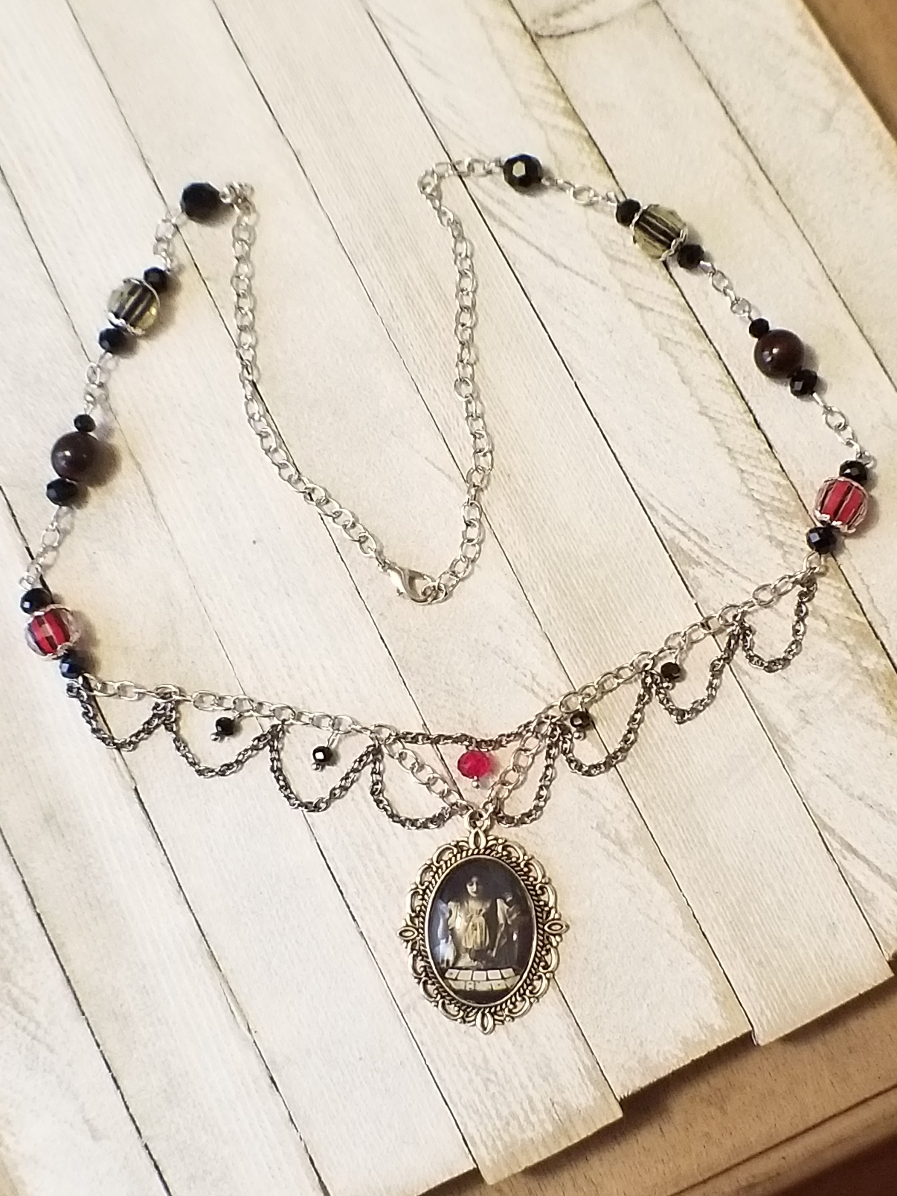 Gypsy Card Reader Cameo Necklace