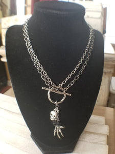 Creepy Skeleton Hand Necklace