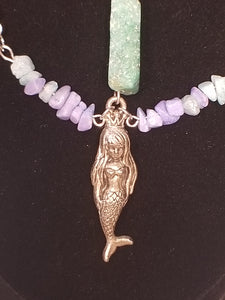 Mermaid Queen Healing Crystal Necklace