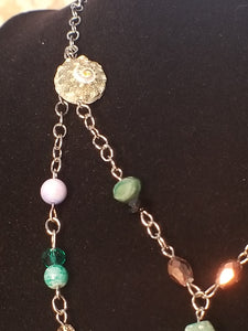 Mermaid Queen Healing Crystal Necklace