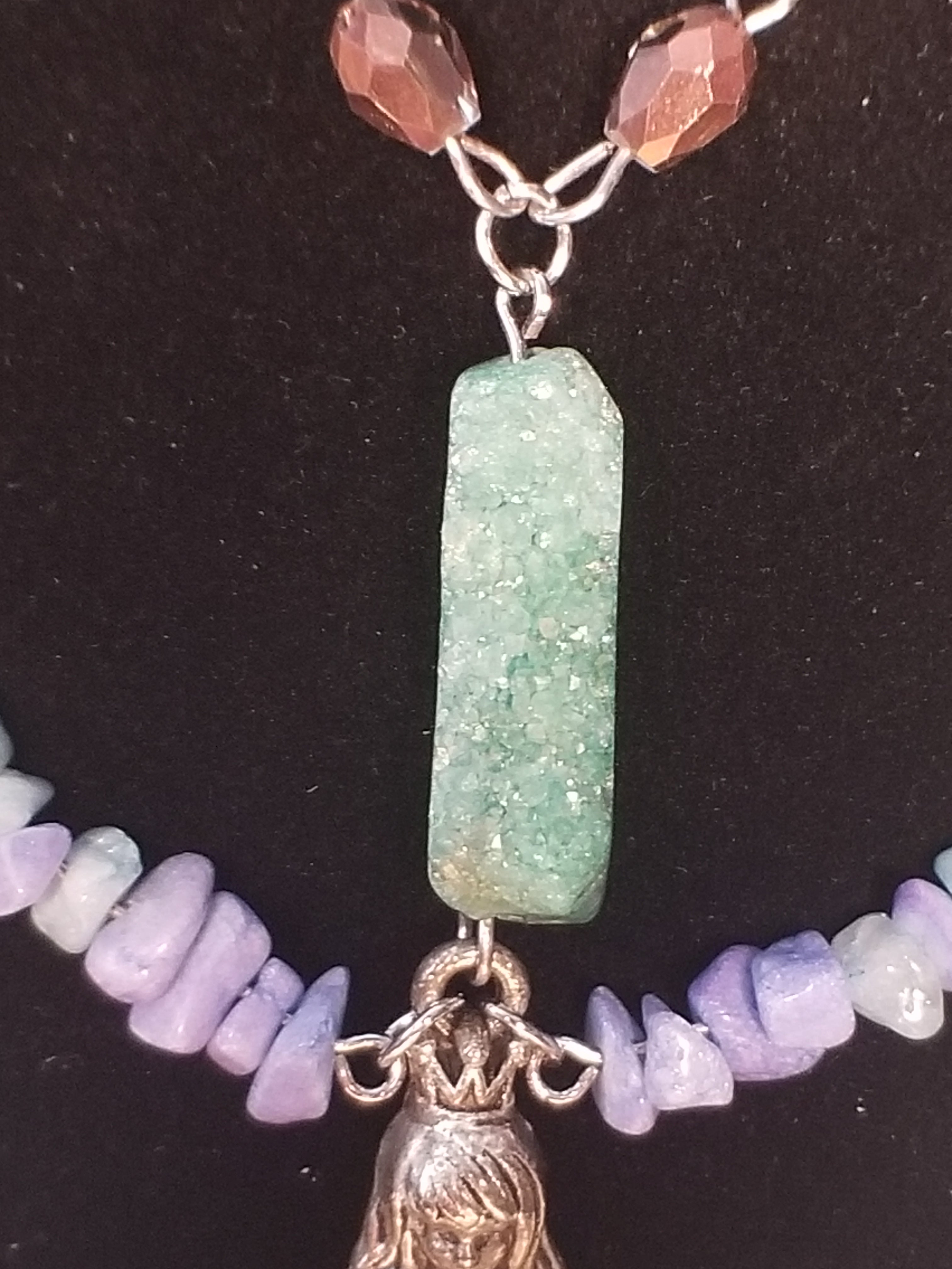 Mermaid Queen Healing Crystal Necklace