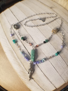 Mermaid Queen Healing Crystal Necklace