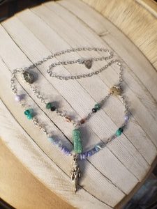 Mermaid Queen Healing Crystal Necklace