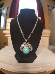 Turquoise Howlite Pendant