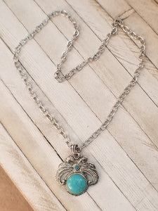 Turquoise Howlite Pendant