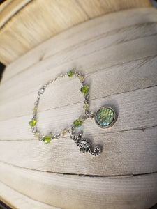 Mermaid Scale and Seahorse Charm Bracelet