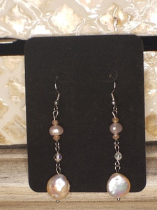 Pink Freshwater Pearl Earrings