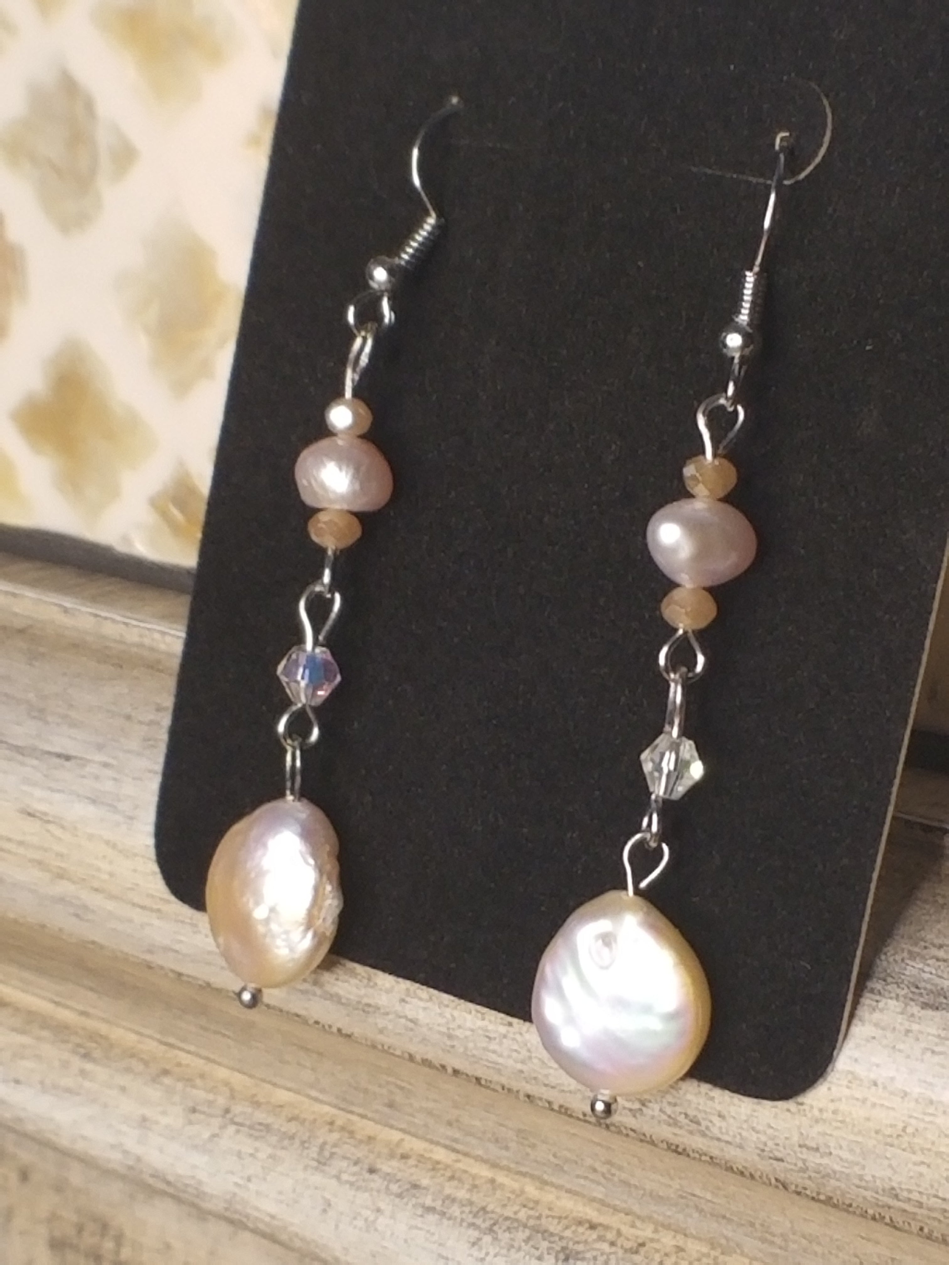 Pink Freshwater Pearl Earrings