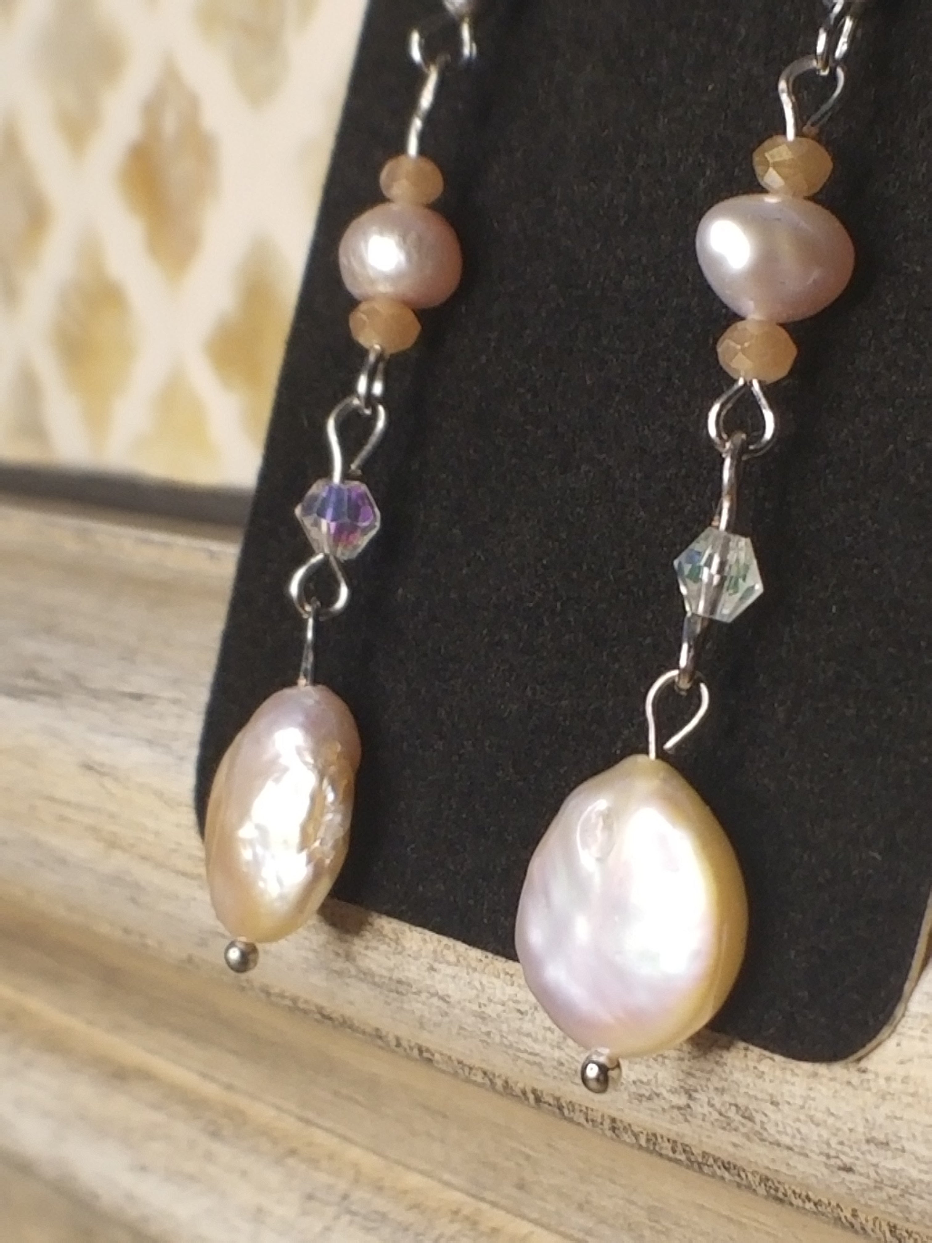 Pink Freshwater Pearl Earrings